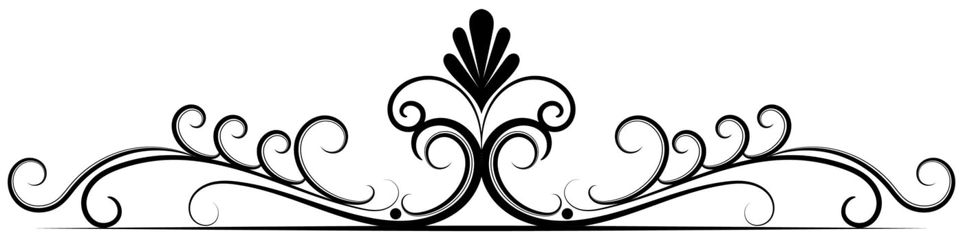 Vintage lines. Decorative elements. Border flower collection. vector