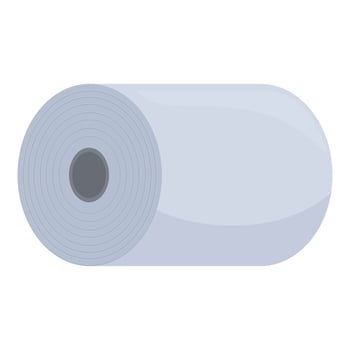 Paper big roll icon cartoon vector. Factory production vector
