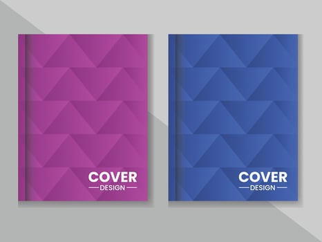 Annual report cover design template. vector