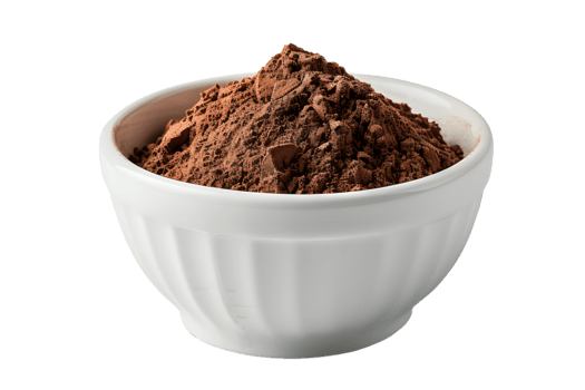 AI generated Cocoa powder in bowl PNG