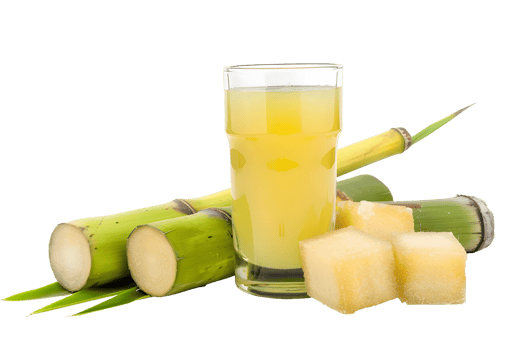 AI generated Sugar cane juice and sugar cubes PNG