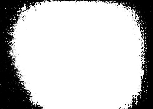 Grunge border texture background. Abstract frame overlay. PNG graphic illustration with transparent background.