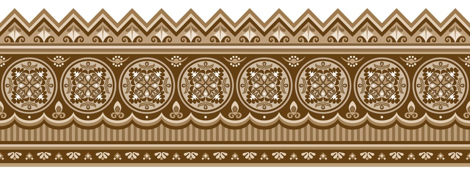 Abstract ethnic pattern, ornamental background vector
