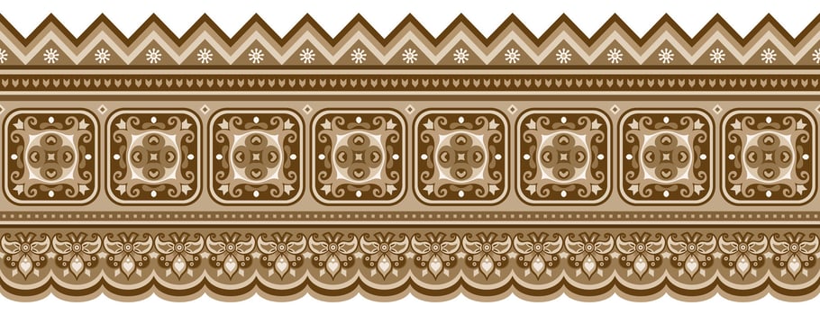 Abstract ethnic pattern, ornamental background vector