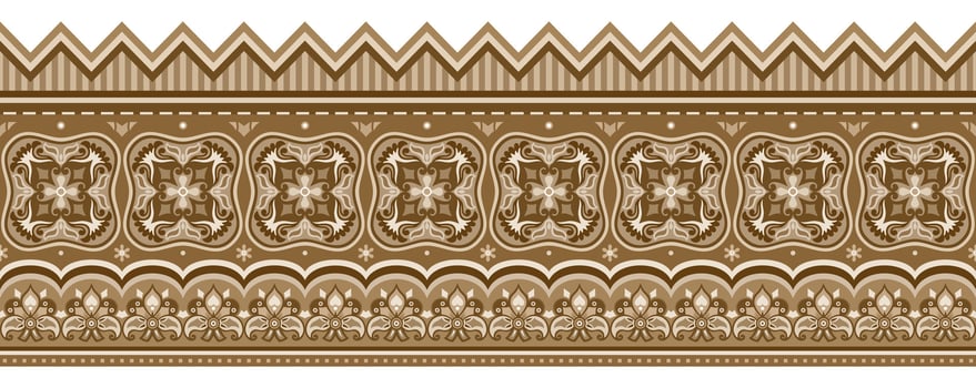 Abstract ethnic pattern, ornamental background vector