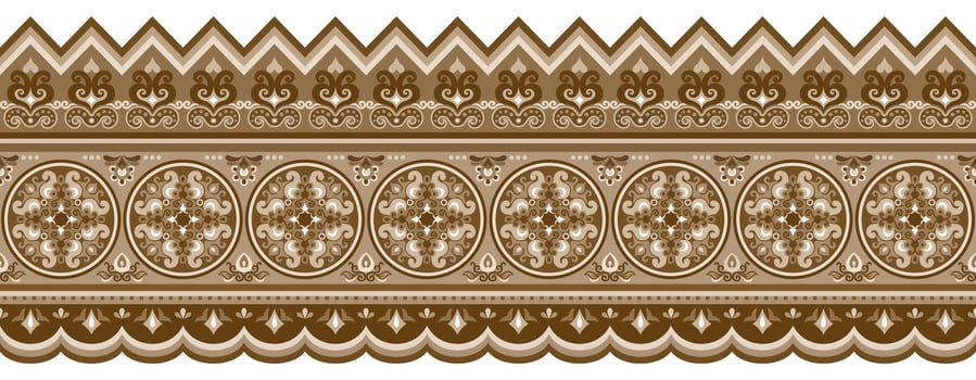 Abstract ethnic pattern, ornamental background vector