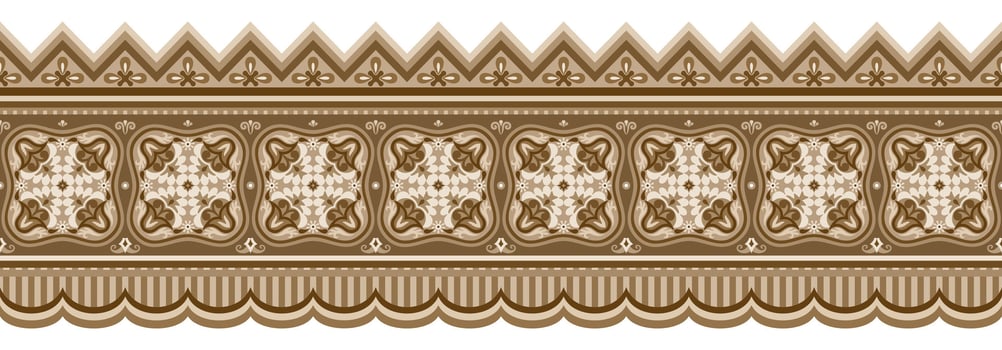 Abstract ethnic pattern, ornamental background vector