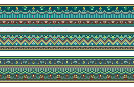 Abstract ethnic pattern, ornamental background vector
