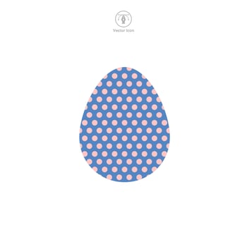 Easter egg, Easter day festival, Egg Icon symbol vector illustration isolated on white background