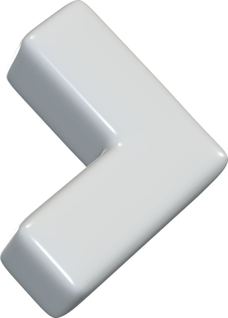 3D Arrow Drag Side White png