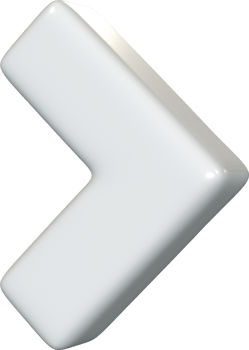 3D Arrow Drag Side White png