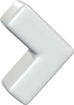 3D Arrow Drag Side White png
