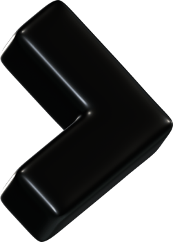 3D Arrow Drag Side Black png