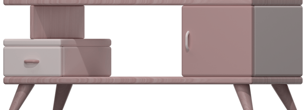 3D TV Stand icon on transparent background png