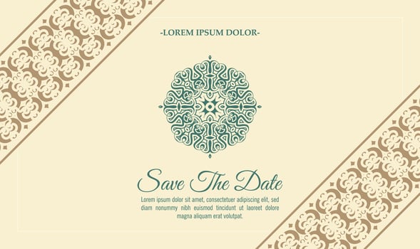 Invitation card vector design vintage style