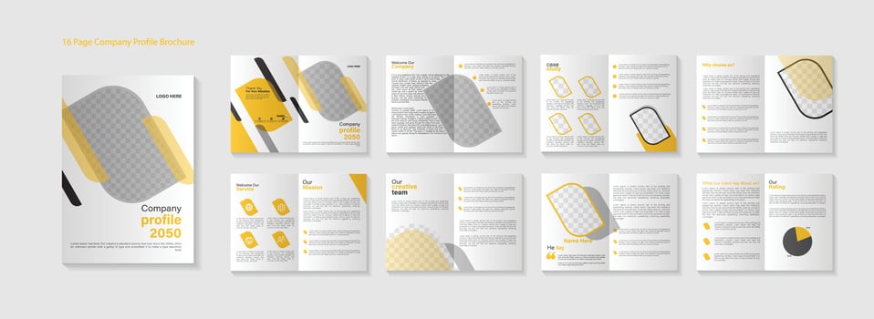 corporate company profile brochure template design vector