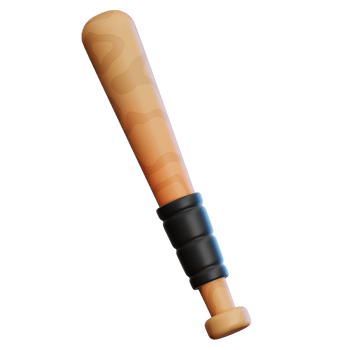 Baseball Bat 3D Illustration for web, app, infographic, etc png