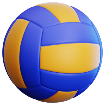 Volleyball 3D Illustration for web, app, infographic, etc png