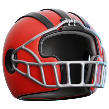 Football Helmet 3D Illustration for web, app, infographic, etc png