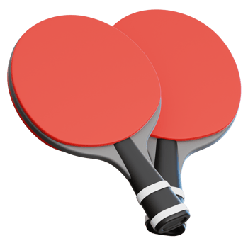 Table Tennis Paddle 3D Illustration for web, app, infographic, etc png