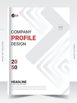 Business book cover Corporate Flyer design template vector
