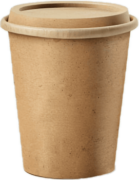 AI generated Disposable Paper Coffee Cup png
