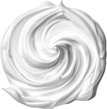 AI generated Whipped Cream Swirl png