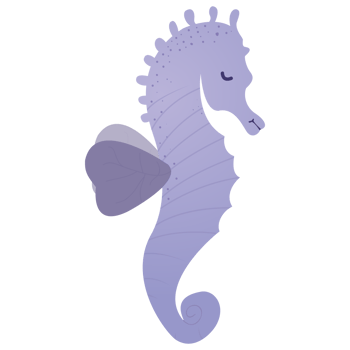 Cute seahorse stickers png