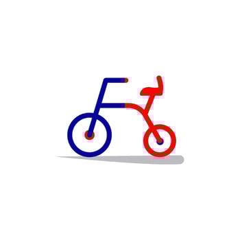 toddler bike icon vector design templates