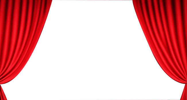 AI generated red curtain with a transparent background png