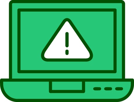 laptop Virus Vector Icon