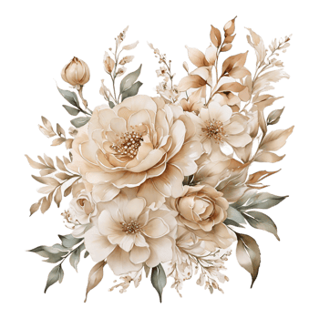AI generated Abstract metallic flower design, Digital flower painting, Floral textile design, Flower Illustration,Embossed flower pattern, PNG flower images, Transparent decorative floral design
