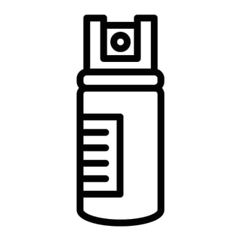 Pepper Spray Line Icon Design vector