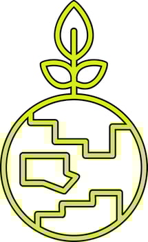 Green Earth Vector Icon