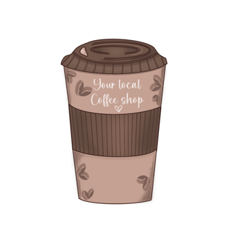Brown Coffee Cup png