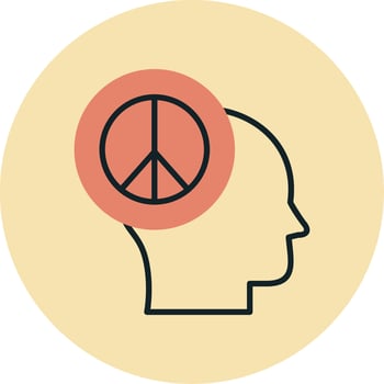 Peace Of Mind Vector Icon
