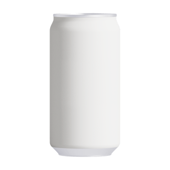 Blank metal can for beer or soda drink without background. Template for mockup png