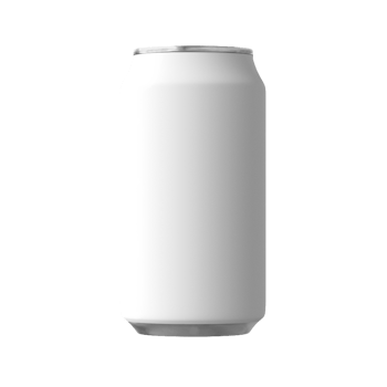 Blank metal can for beer or soda drink without background. Template for mockup png