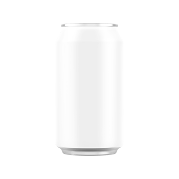 Blank metal can for beer or soda drink without background. Template for mockup png