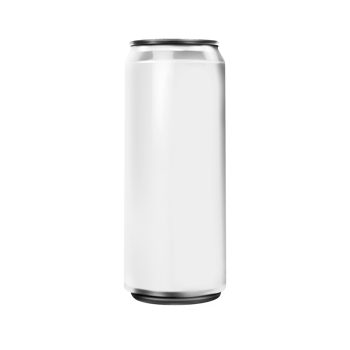 Blank metal can for beer or soda drink without background. Template for mockup png
