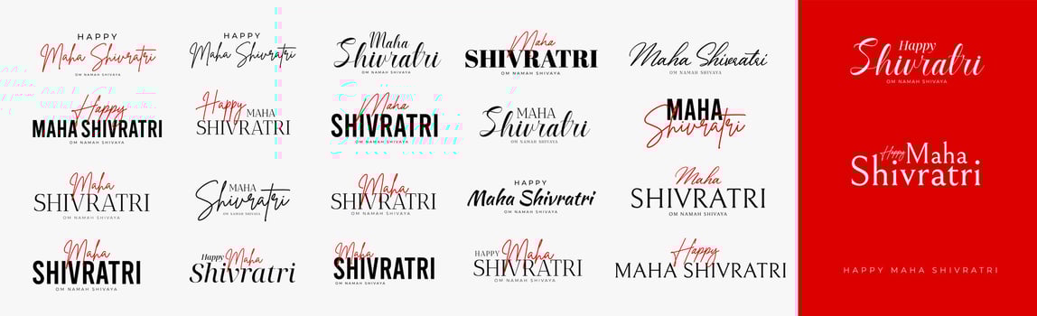 Happy Maha Shivratri vector