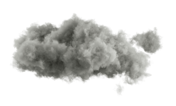 Darkness cloud fluffy shape transparent backgrounds special effect 3d rendering png file