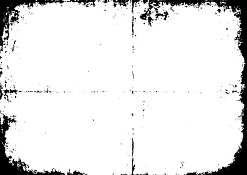 Grunge border texture background. Abstract frame overlay. PNG graphic illustration with transparent background.