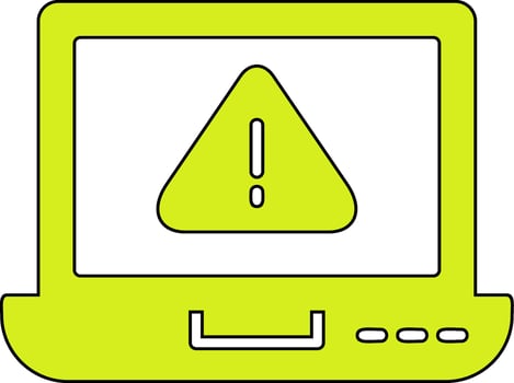 laptop Virus Vector Icon