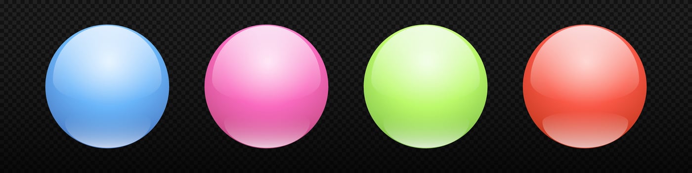 Sphere colored 3d ball vector