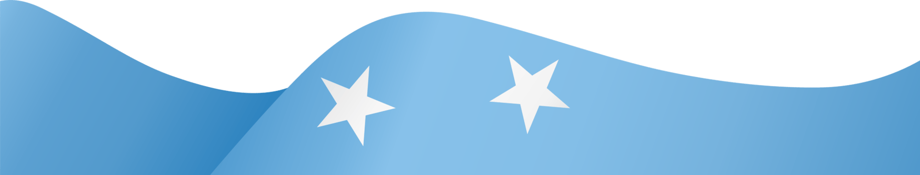Micronesia flag wave png