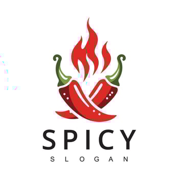 Hot Chili logo, Spicy Pepper logo designs template vector