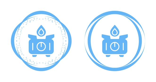 Portable stove Vector Icon