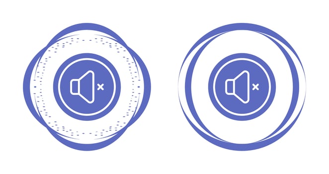 Mute Button Vector Icon