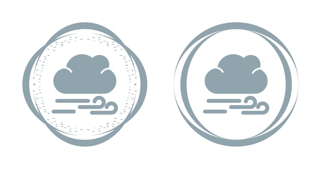 Windy Vector Icon